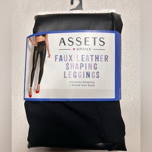 Spanx faux leather shaping leggings